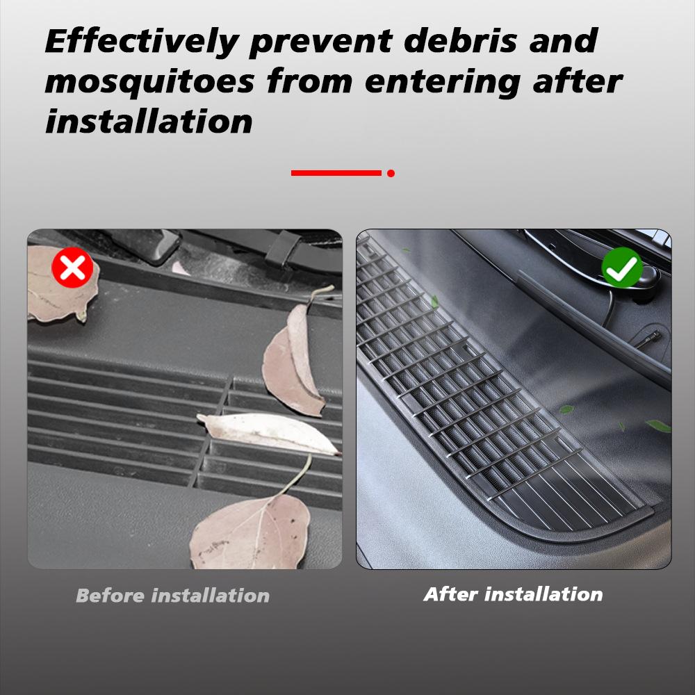 For Tesla Model Y Juniper 2025 2026 Launch Inner Vent Grille Lower Bumper ABS Anti Insect Net Air Inlet Anti Dust Proof Cover