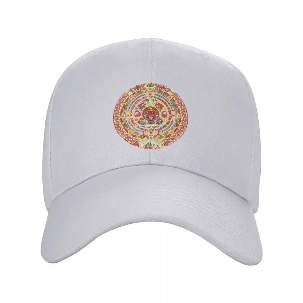 New Custom Fashion Unisex Mexico Maya Aztec Calendar Baseball Cap Adult Adjustable Dad Hat Unisex Women Outdoor Snapback Caps