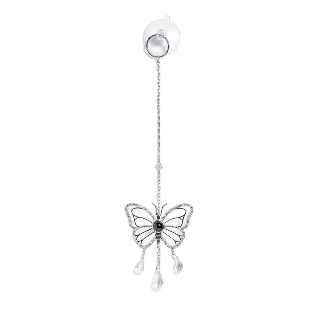 Butterfly Projection Necklace: 'I Love You' in 100 Languages, Perfect for Thanksgiving & Christmas