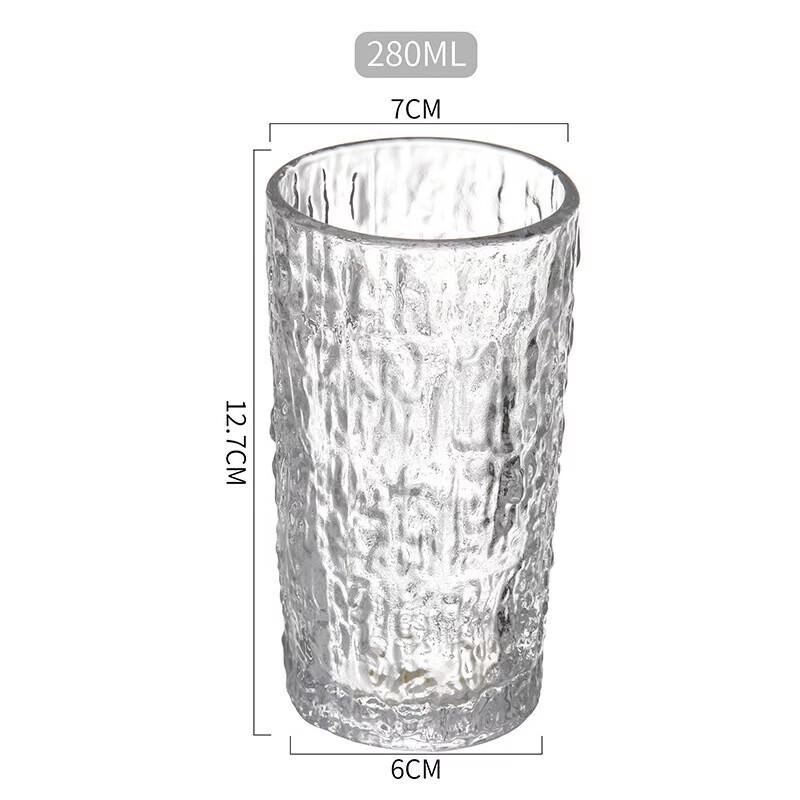 Набор стеклянных стаканов с узором под кору