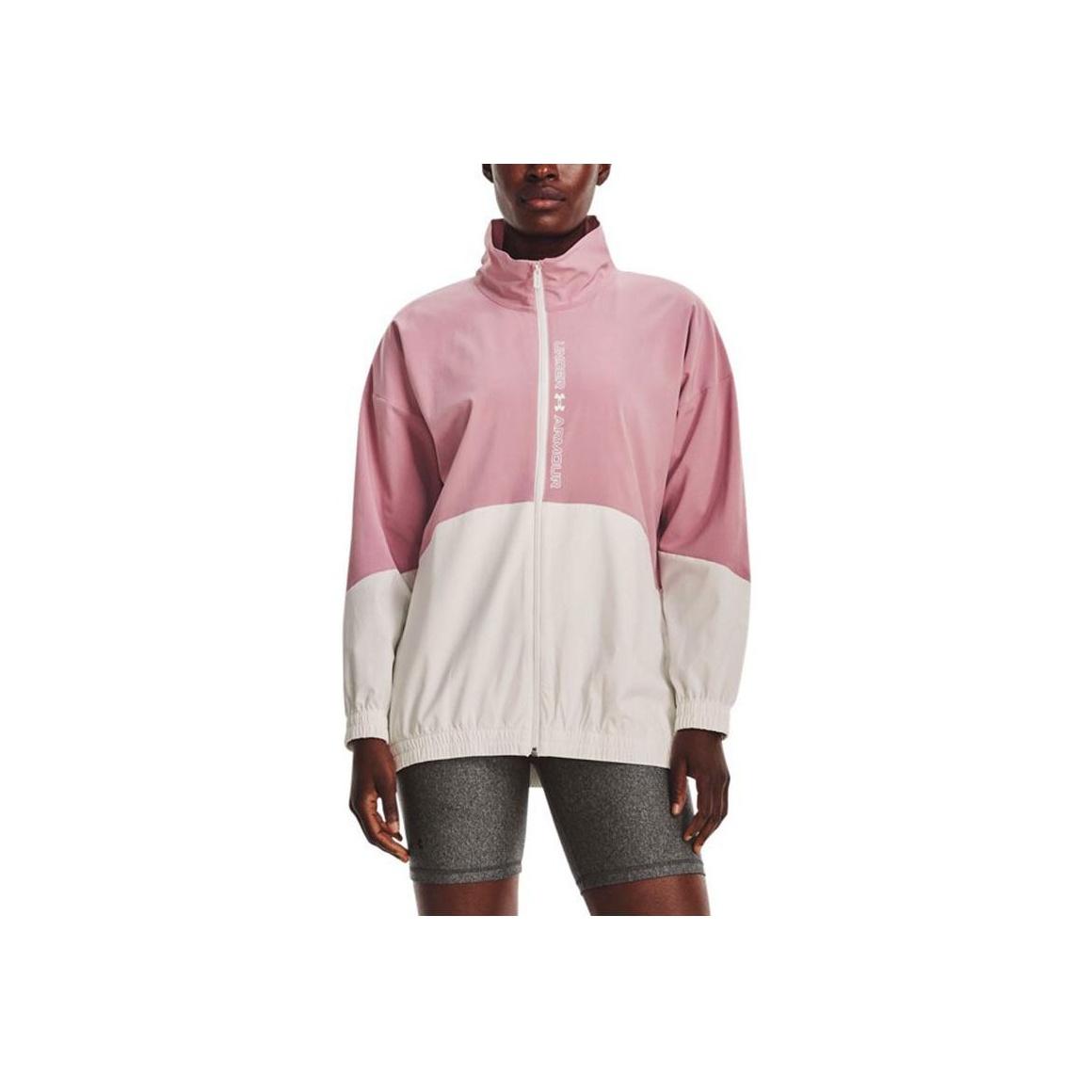 

Under Armour Спортивная куртка Color Block Woven Full Zip Training Retro, женские куртки, розовые 1369890-697 XL