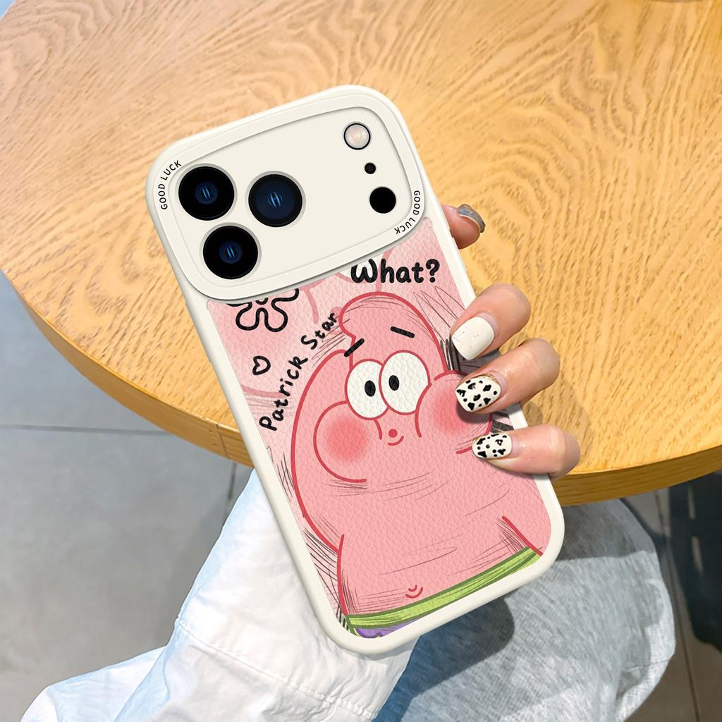 New Lambskin Soft Shell SpongeBob SquarePants Patrick Star Mobile Phone Case Apple 11/11/11 ProMax Cartoon Situation