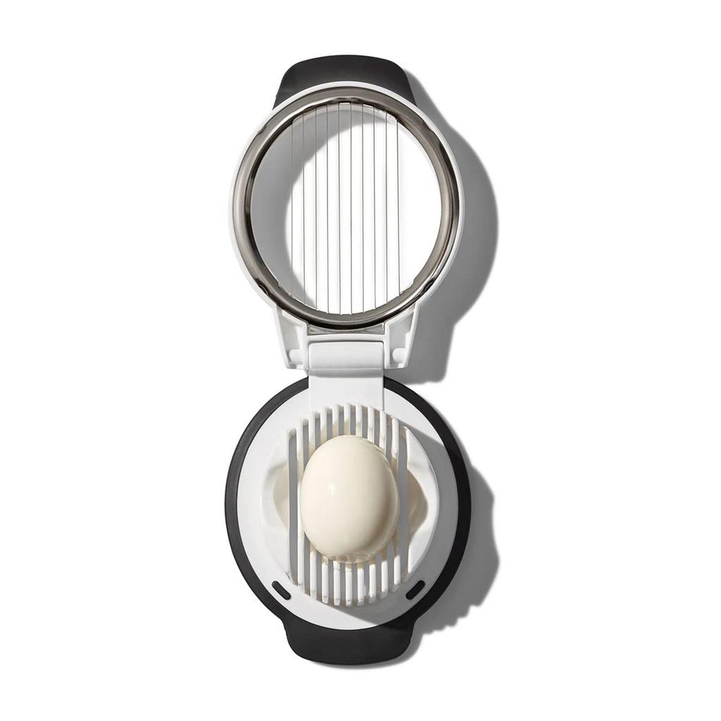 OXO Simple Egg Slicer Slices Eggs Perfect for Salads and Stainless Steel Dishwasher - Hard-boiled Evenly, Sandwiches. Wire. Safe.