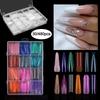 Ultra-Thin Dual Form Nails Colorful False Nails New Nail Tips  DIY