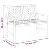 VidaXL Ensemble de salon de jardin 2 pcs bois d'acacia solide 362235