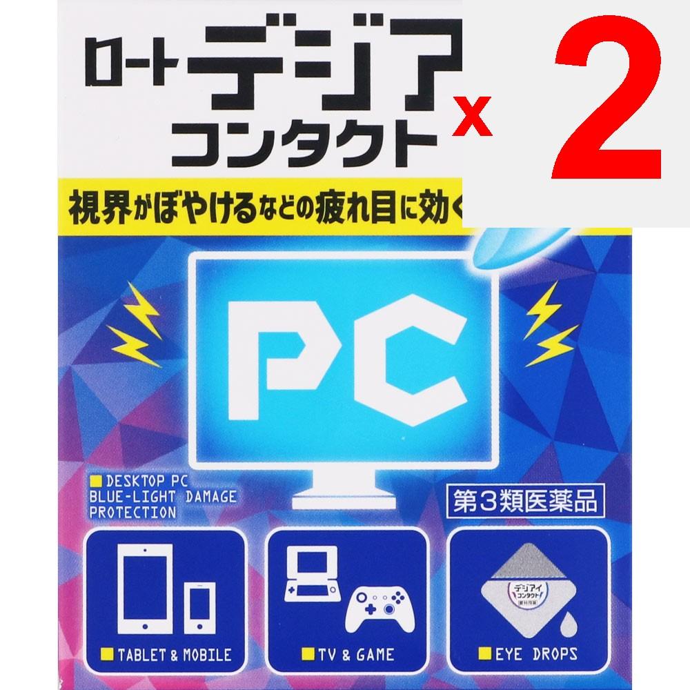 Rohto Rot-Digi-Eye Contact 12mL For contact lenses Eye Drops Indications: Eye inflammation caused by ultraviolet rays or other light (such as snow bli