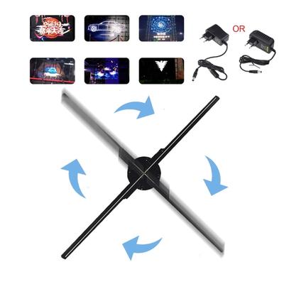 3D Hologram Advertising Fan Holo-graphic Display Air Fan Video Projector 224 Lights Store Shop Bar Casino 42cm Durable