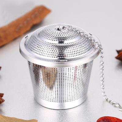 Edelstahl loser Korb Teeblatt Brühen Halter Filter Infuser mit Kette