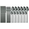 24Pcs Cutlery Set Stainless Steel Dinnerware Knives Fork Spoon Dinner Tableware Party Kitchen Flatware Silverware Set