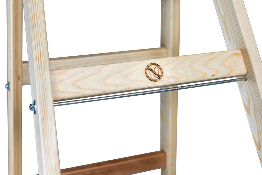 Braket Premium Wooden Ladder 2X9 Rungs 270Cm - Br-01-2901