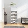 VidaXL Shoe Cabinet High Gloss White 40x36x105cm Engineered Wood 831462