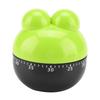 Cartoon Animal Shape Kitchen Timer Mechanical Counters Clock for Cooking Timing Tool(Green)