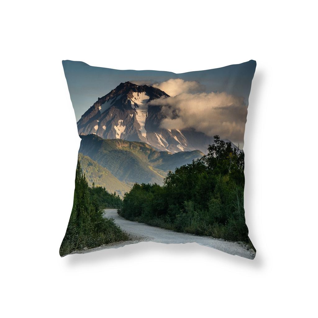 Volcanic Eruption Lightning Landscape Throw Pillow Cover Sofa Decorative Pillow Cover Chair Cushion Cover Room Home Decor