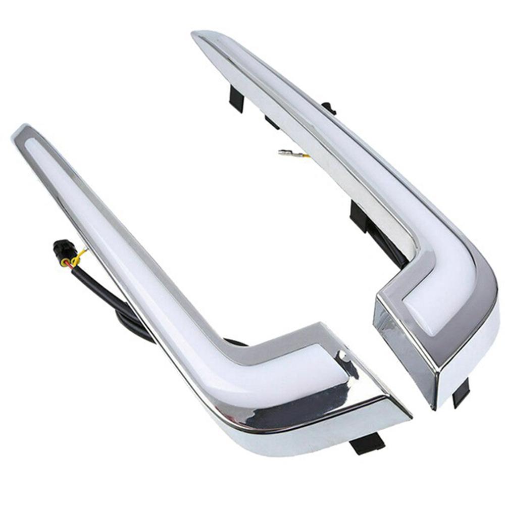 2Pcs Front Bumper DRL Daytime Running Light Fog Lamp For Cadillac XTS 2013-2017