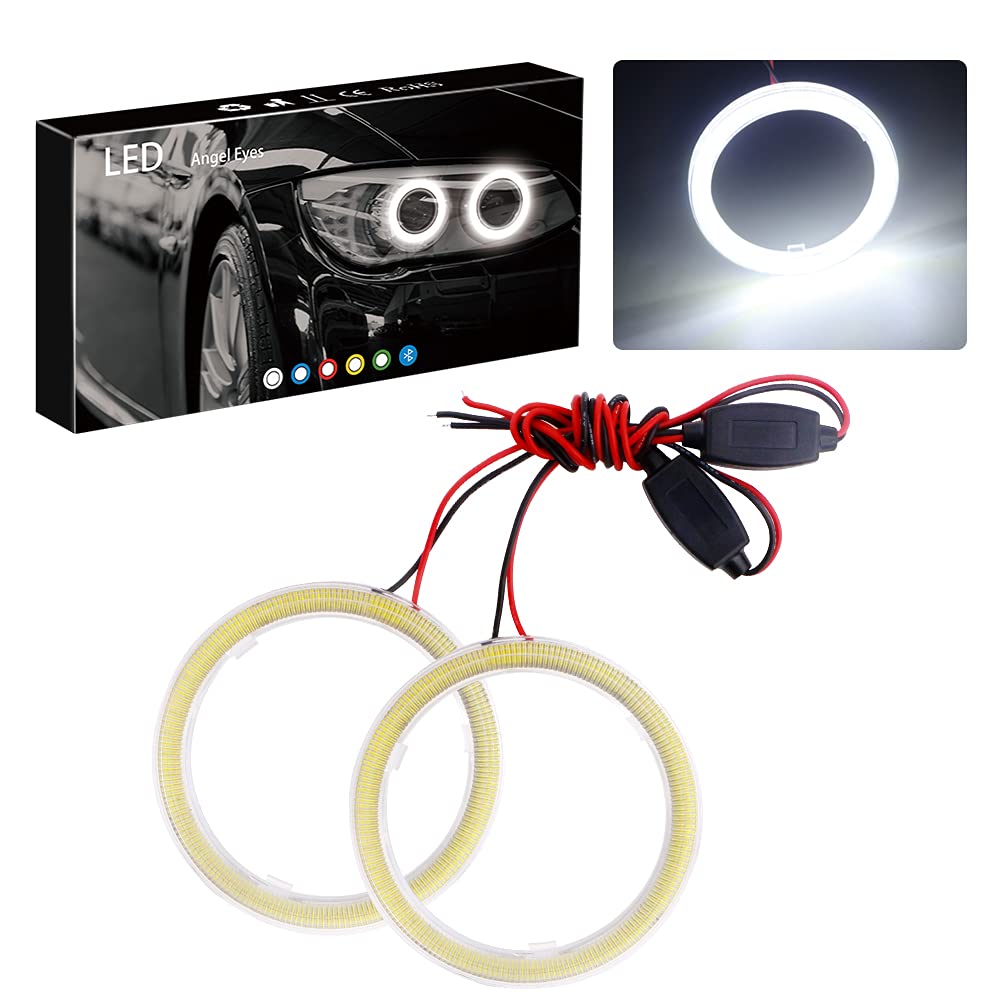 

Grandview LED COB Кольцо Кальмара 63 Ряда 80мм Фара Белый с Крышкой Стабилизатор Ангельский Глаз Комплект из 2 Автомобильных Фар (Модернизированная версия)