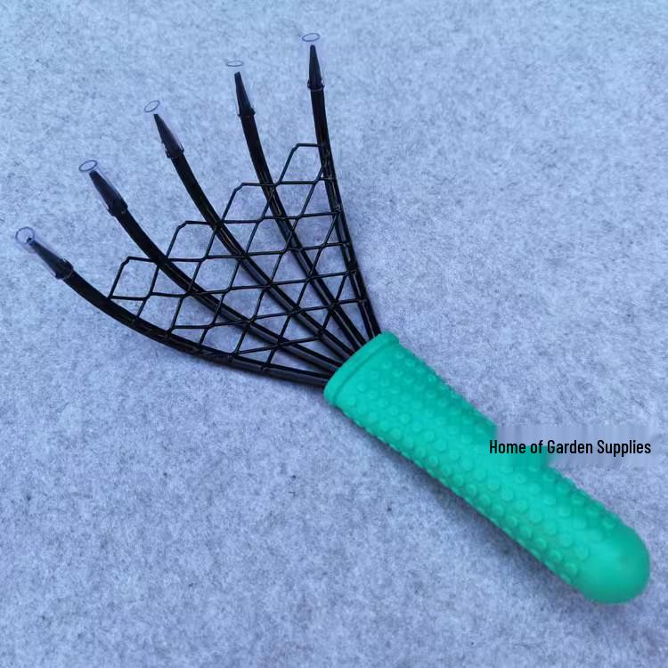 Five-Claw Rake for Leaves, Gardening, and Beach Use