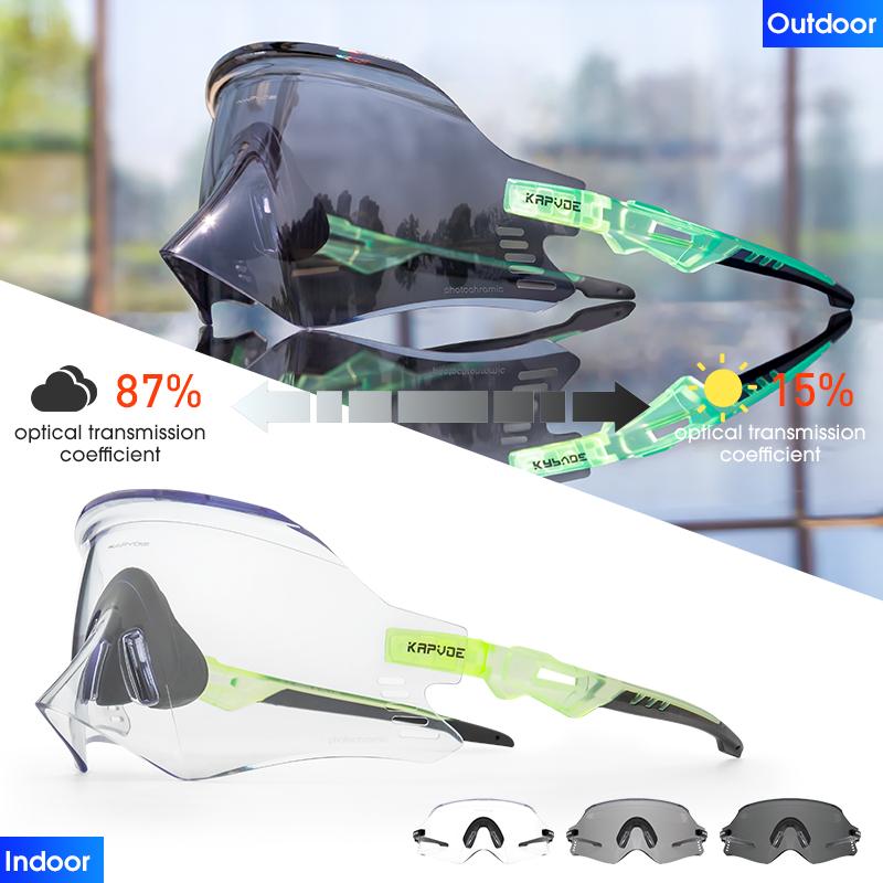 2026 Kapvoe Sport Sunglasses Road Bike Mountain Bicycle Cycl Glasses Riding Goggle Sports Eyewear for Man Women Cycling Glasses