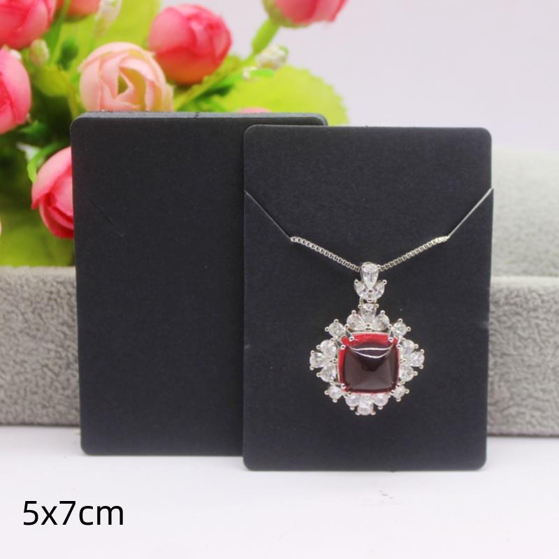 Lot de 50 cartes multi-formats en papier blanc/kraft, pour boucles d'oreilles, colliers et bijoux