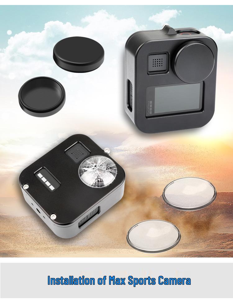 Schutzhülle aus Aluminiumlegierung für GoPro Max - Metallrahmen-Zubehör für Max Sportkamera