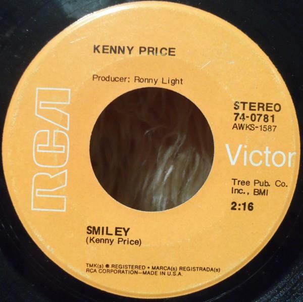 

7inch Record KENNY PRICE - Smiley / Sea Of Heartbreak 740781 RCA VICTOR 1972 US Country/Folk Used