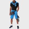 Emporio Armani EA7 SS23 Color Block Logo Short Sleeve Polo Shirt Men tops Black 3RPF52-PJ02Z-1200