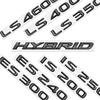 AAOU1 Metal Emblem Car Sticker Badge Decal Body Trunk Decor for Lexus Hybrid IS250 IS300 ES250 ES260 ES300 ES350 LS400 Glossy Black