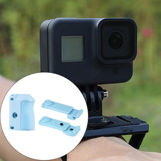 Magnetic Camera Mount Adapter with Dual Claw Lock Quick Release Vlog Handle Frame Adjustable Shutter Control Ergonomic Non-Slip Grip