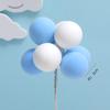 Colorful Retro Balloon Cake Topper - Large Round Balls for Birthday Dessert Table Decoration