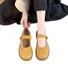 Xiaoxiangfeng Retro Mary Jane Temperament Single Shoes Women's Spring New Soft Sole Soft Surface Round Head with Skirt Light Mouth Single Shoes