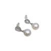 New Round Earrings for Women, Simple Water Droplet Zircon Earrings