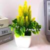 Artificial Bonsai Simulation Plants Flowers In Pots Home Office Fake Tree Decor