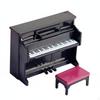 Dollhouse Piano and Stool Photography Prop Miniature Set DIY Craft Supply for Doll