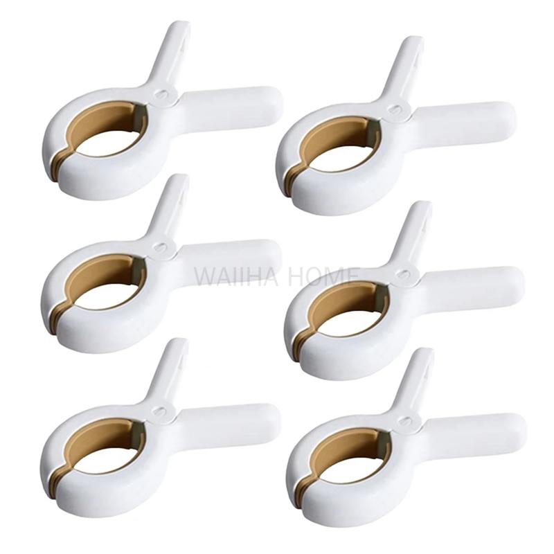 Clothes Pins 2-12Pcs Quilt Clip Strong Windproof Fixing Clothes Drying Plastic Traceless Quilt Clip Cross Stitched Quilt Clip