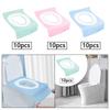 10 Pieces Disposable Toilet Seat Covers for Hotel Airplane Public Restrooms