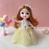 17CM Mini Beweegbare Pop Meisjes Speelgoed 3D Grote Ogen BJD Prinses Volledige Outfits Jurken Collectie Childrens Pop Gift