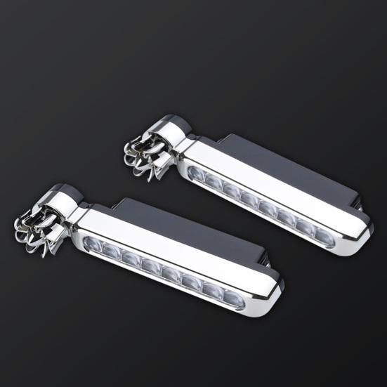 2ks Denní svícení Poháněno větrem Super jasné Přenosné Není potřeba externí napájecí zdroj LED DRL lampa do auta