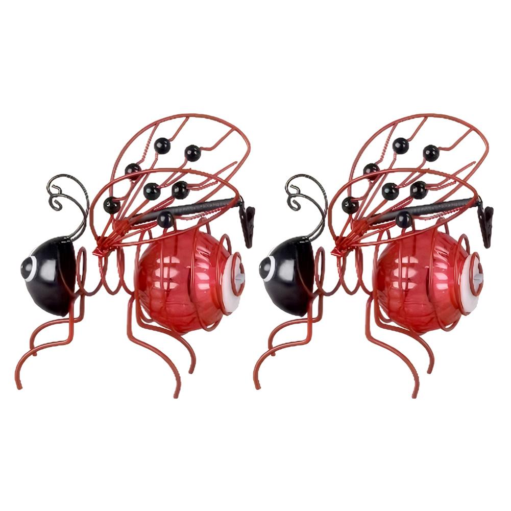 Solar-Powered Hanging Garden Light Decorative Outdoor Figurine Light Metal Flying Insect Hanging Lamp for Housewarming Gift