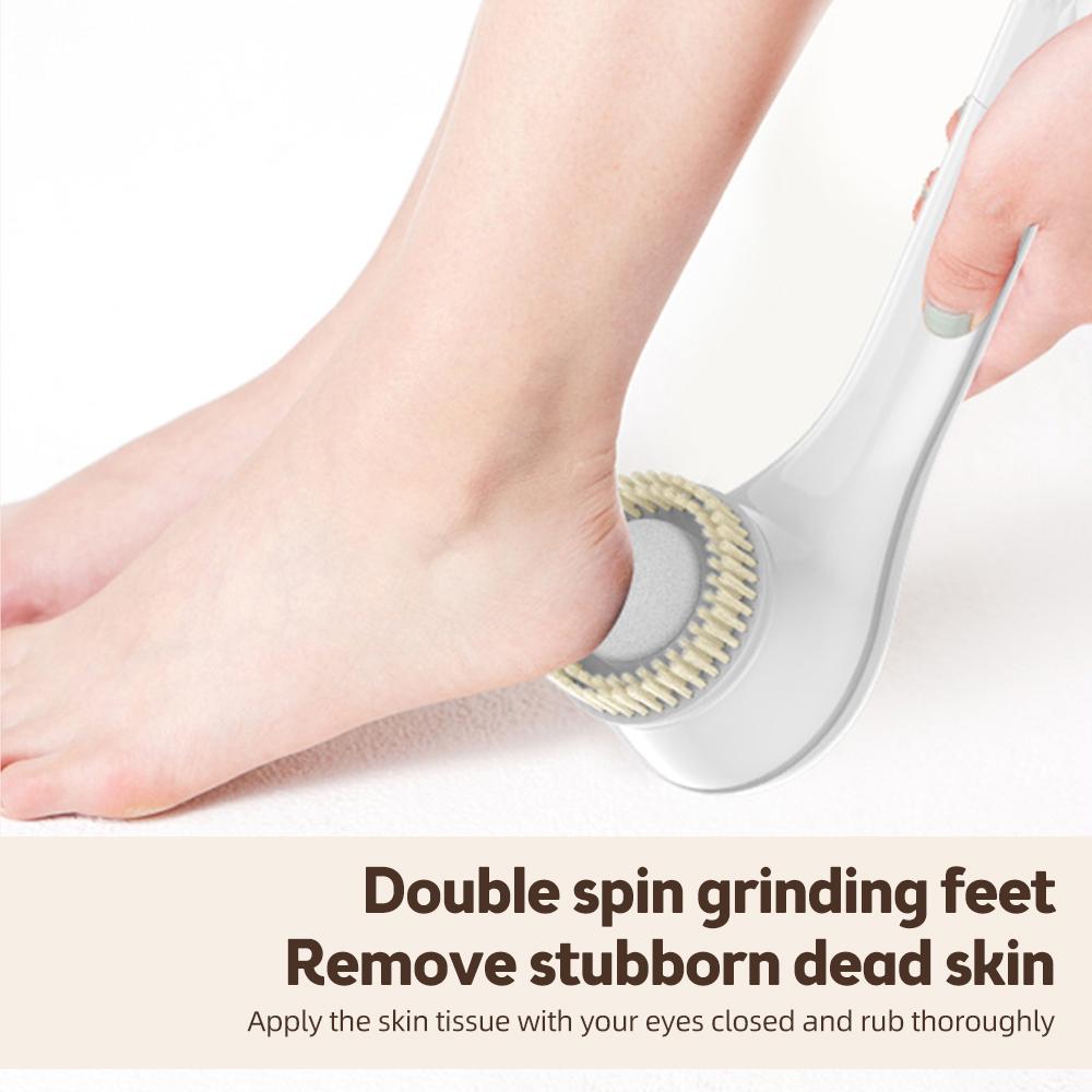 Perie electrică pentru corp Scrubber pentru spate pentru duș Tip-C Reîncărcabilă IPX7 Impermeabil 3 trepte 6-în-1