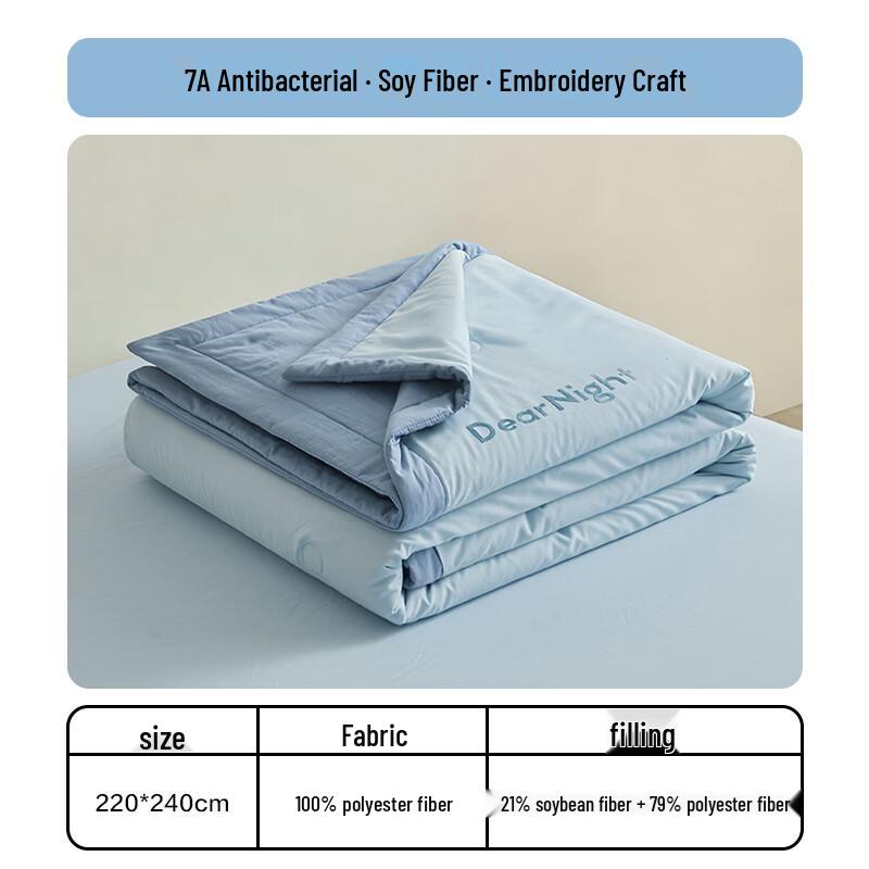 HLA 7A Antibacterial Soybean Fiber Summer Quilt
