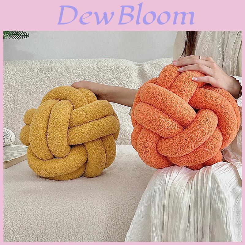 Modern Minimalist Sphere Pillow With Teddy Fleece Cover For Lounge And Sofa Decor