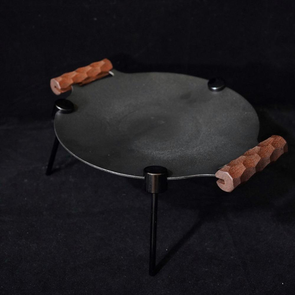 2Pcs Wooden BBQ Plate Handle Burn Protection Insulated Grips Portable Grill Pan Handle  Camping