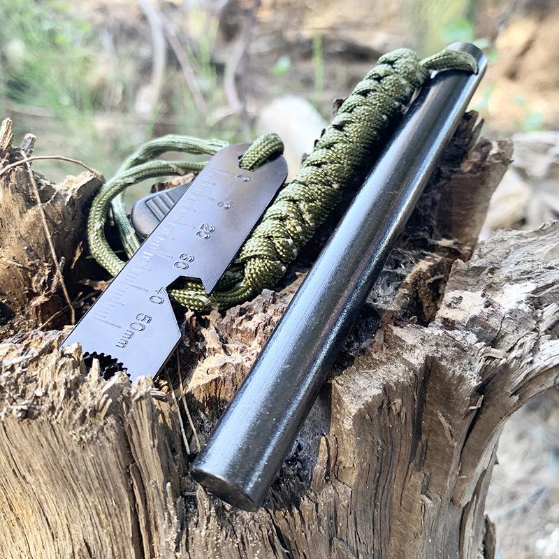 Magnesium Rod Fire Starter with Scraper - Outdoor Survival & Camping Tool