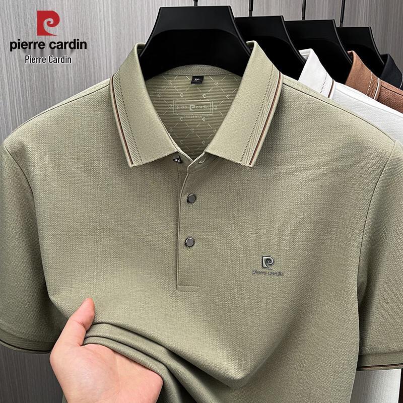 Pierre Cardin Men s Linen Blend Short Sleeve Polo Shirt