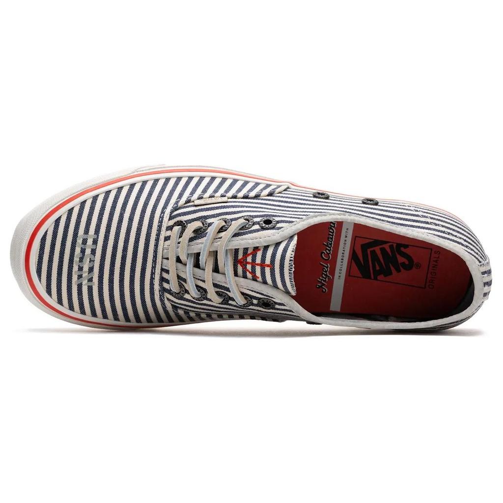 Nigel Cabourn X Vans OG Authentic LX Vintage Stripes Unisex Sneakers Blue Navy VN0A5FBDBX9