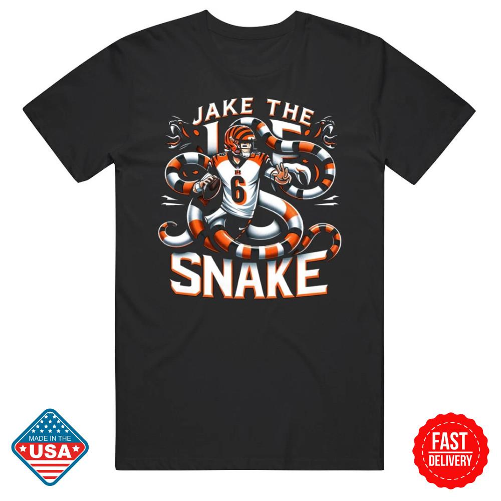 Jake Browning Jake The Snake v2 Unisex Inspired T Shirt Gift For Fan Size S-5XL Unisex T-Shirt XL