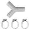 Multifuntional Various Outlet Laundry Drain Connector Y Shaped Splitter Plastic Texture Suitable for  Efficient Drainage