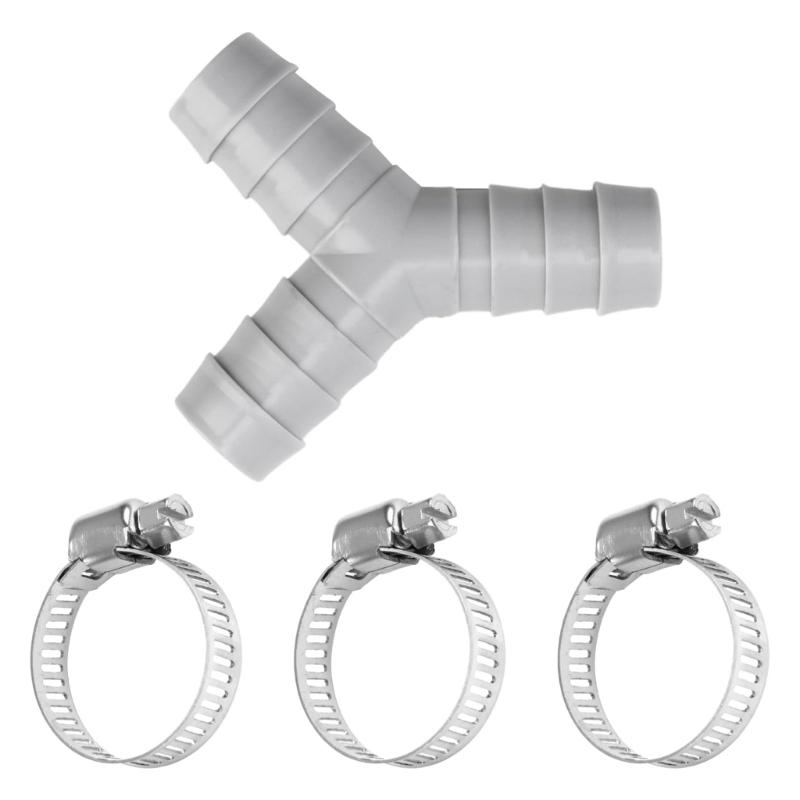 Multifuntional Various Outlet Laundry Drain Connector Y Shaped Splitter Plastic Texture Suitable for Efficient Drainage