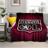 Lyon Football Crest Printed Throws Blanket Soft Flannel Blankets for Couch Bed Gifts for Men Women Picnic blanket Christmas gifts
