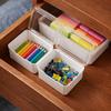 Dust-proof Double-Open Storage Box Flip Cover Small Item Tidy Container  Stationery