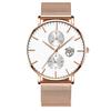 New Simple Watch Unisex Watch Men's Stainless Steel Quartz Watch Student Women's Watch Femininity Women's Watch